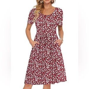 MOLERANI Fit & Flare Super Soft Knit Dress w/Petal Sleeves & Pockets NWT Sz Med